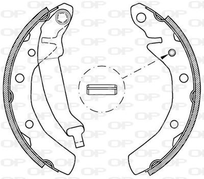 BSA203200 OPEN PARTS Комплект тормозных колодок