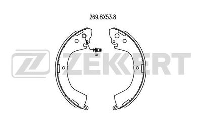 BK4023 ZEKKERT Комплект тормозных колодок