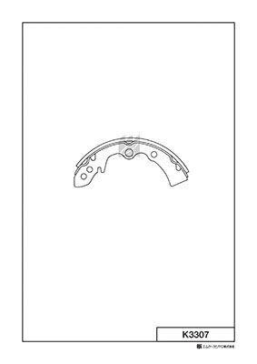 K3307 MK Kashiyama Комплект тормозных колодок