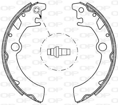 BSA205400 OPEN PARTS Комплект тормозных колодок