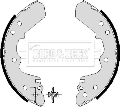 BBS6196 BORG & BECK Комплект тормозных колодок