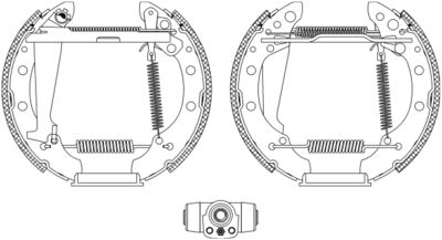 8DB355004051 HELLA Комплект тормозных колодок