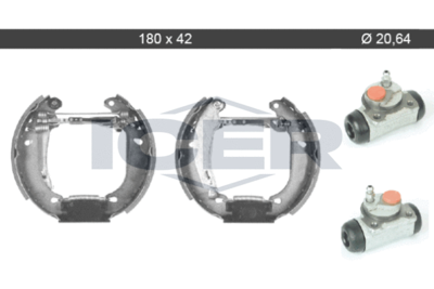 79KT0103C ICER Комплект тормозных колодок