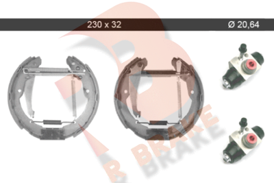 79RBKT0073 R BRAKE Комплект тормозных колодок