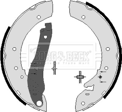 BBS6020 BORG & BECK Комплект тормозных колодок