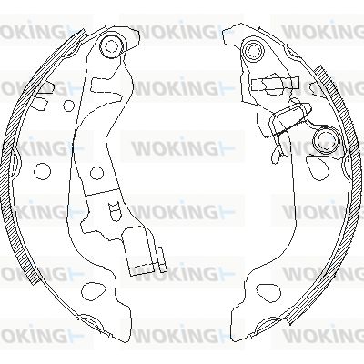 Z409900 WOKING Комплект тормозных колодок