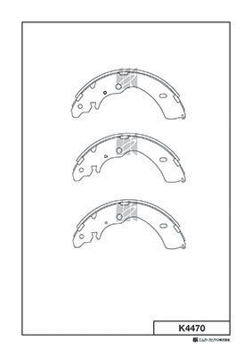 K4470 MK Kashiyama Комплект тормозных колодок