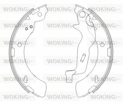 Z429400 WOKING Комплект тормозных колодок