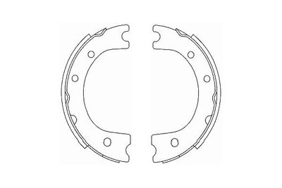 KBS9935 KAVO PARTS Комплект тормозных колодок