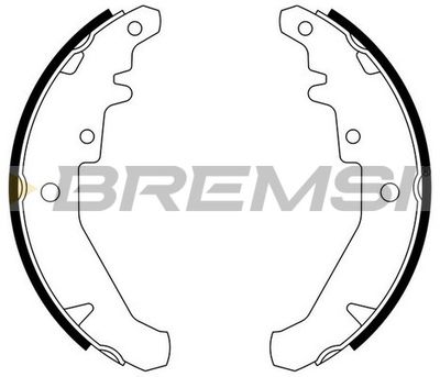 GF0182 BREMSI Комплект тормозных колодок