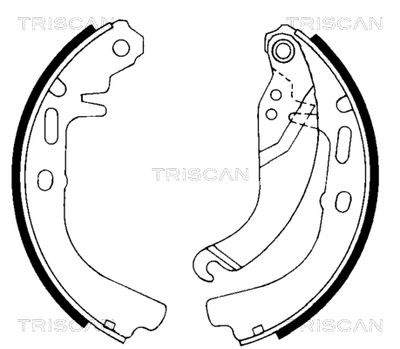 810024327 TRISCAN Комплект тормозных колодок