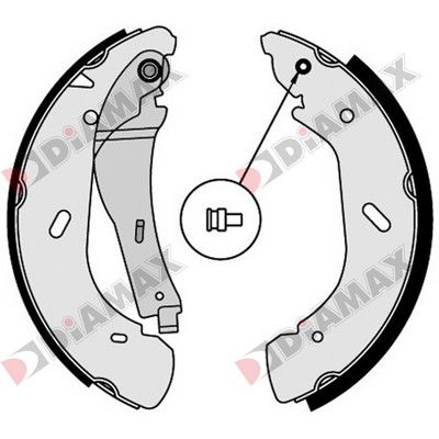 N01297 DIAMAX Комплект тормозных колодок