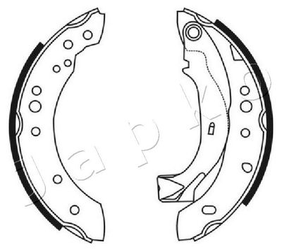 550226 JAPKO Комплект тормозных колодок