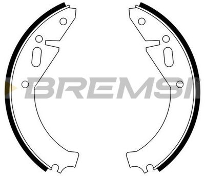 GF0471 BREMSI Комплект тормозных колодок
