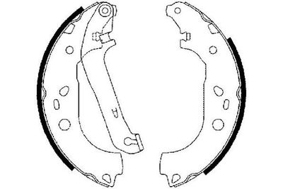 090636 E.T.F. Комплект тормозных колодок