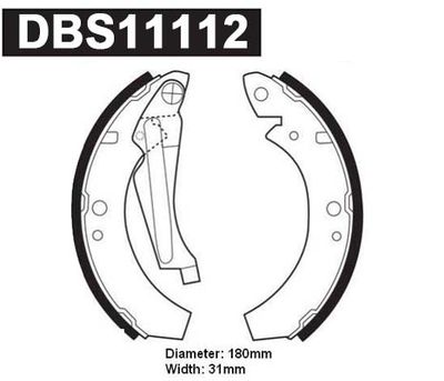 DBS11112 DANAHER Комплект тормозных колодок