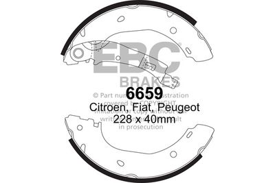 6659 EBC Brakes Комплект тормозных колодок