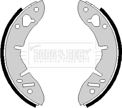 BBS6155 BORG & BECK Комплект тормозных колодок