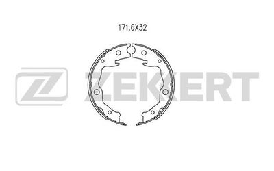 BK4043 ZEKKERT Комплект тормозных колодок