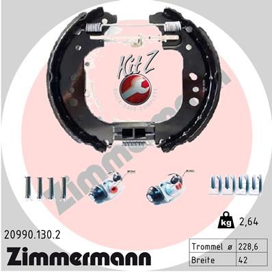 209901302 ZIMMERMANN Комплект тормозных колодок