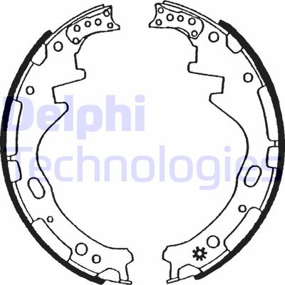 LS1504 DELPHI Комплект тормозных колодок