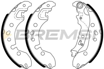 GF0448 BREMSI Комплект тормозных колодок