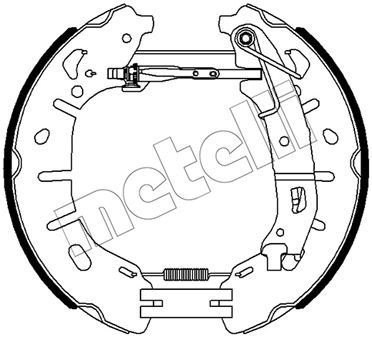 510482 METELLI Комплект тормозных колодок