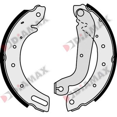 N01291 DIAMAX Комплект тормозных колодок