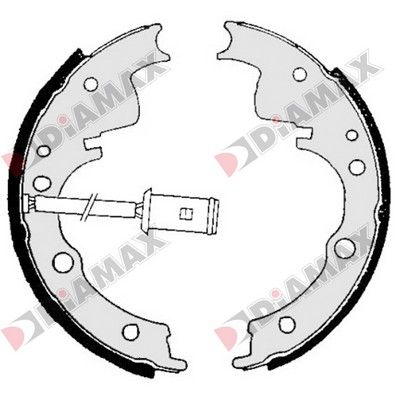 N01082 DIAMAX Комплект тормозных колодок