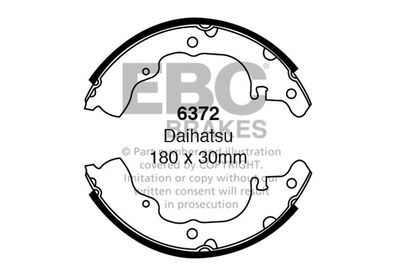 6372 EBC Brakes Комплект тормозных колодок