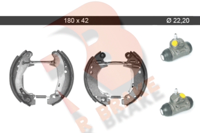 79RBKT0065 R BRAKE Комплект тормозных колодок