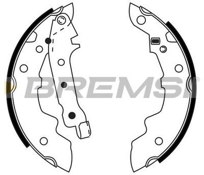 GF0101 BREMSI Комплект тормозных колодок