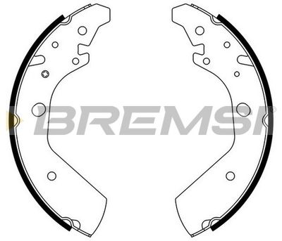 GF0717 BREMSI Комплект тормозных колодок