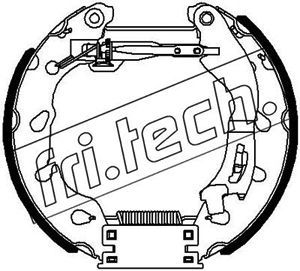 16460 fri.tech. Комплект тормозных колодок