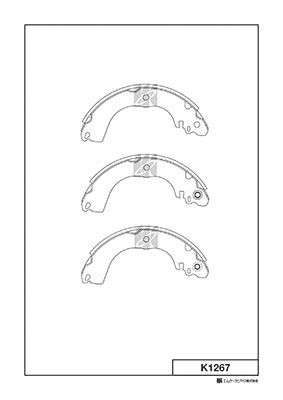 K1267 MK Kashiyama Комплект тормозных колодок