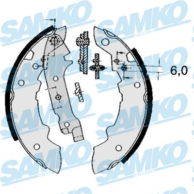 84470 SAMKO Комплект тормозных колодок