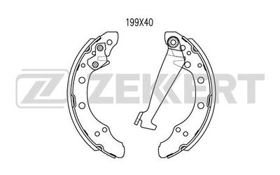 BK4018 ZEKKERT Комплект тормозных колодок