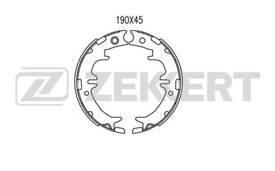 BK4046 ZEKKERT Комплект тормозных колодок