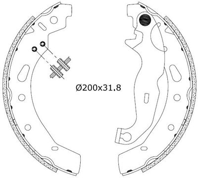 2255885 Omnicraft Комплект тормозных колодок