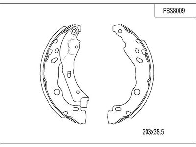 FBS8009 FI.BA Комплект тормозных колодок