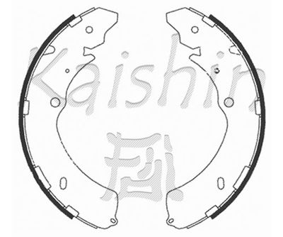 K4470 KAISHIN Комплект тормозных колодок