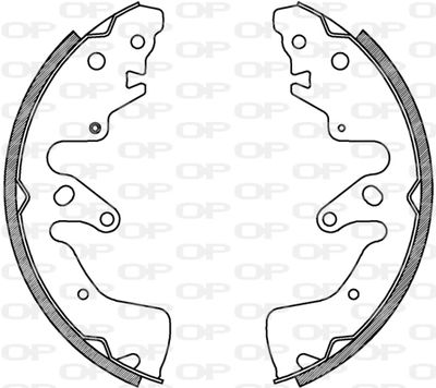 BSA222800 OPEN PARTS Комплект тормозных колодок