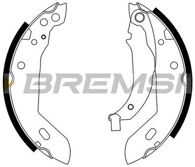 GF0411 BREMSI Комплект тормозных колодок