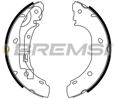 GF0186 BREMSI Комплект тормозных колодок