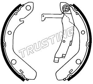 124269 TRUSTING Комплект тормозных колодок