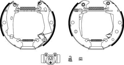 8DB355003621 HELLA PAGID Комплект тормозных колодок