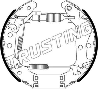 6526 TRUSTING Комплект тормозных колодок