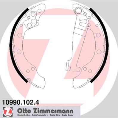 109901024 ZIMMERMANN Комплект тормозных колодок