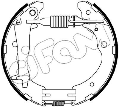 151518 CIFAM Комплект тормозных колодок