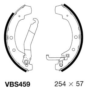 VBS459 MOTAQUIP Комплект тормозных колодок